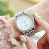 Women Watches Luxury Mesh Band Bracelet Rose Gold   Inlaid Crystal Fashion   New