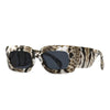 RUOBO Brand Designer Small Rectangle Pythons Grain Sunglasses For Women's Retro Lady Fashion Outdoor Sun Glasses Oculos De Sol