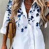 Temperament Women Shirt Loose Long Sleeve Shirt Women Casual Printed Women Top