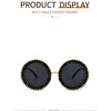 Luxury Brand Designer Round Diamond Sunglasses Women Fashion Vintage Party Travel Steampunk Sun Glasses Sexy Ladies Shades UV400
