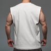 New Men O-neck Tank Top Pure Color Cotton Summer Vest Gym Muscle Bodybuilding Streetwear Sleeveless Shirt Workout Fitness Sport