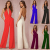 2022 New Fashion Backless Jumpsuits Women Solid Sleeveless Rompers Casual Overalls Halter Sexy Jumpsuit for Women