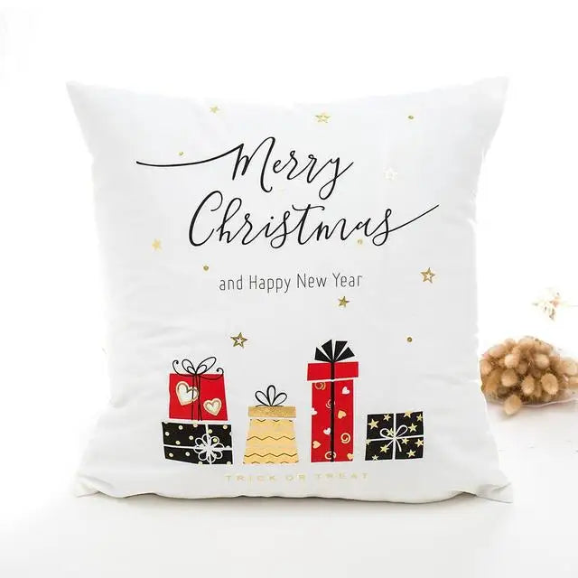 Love Black And White Bronzing Cushion Decorative Pillows Gold Foil Geometric Pillowcase Home Decor Sofa Throw Pillow 17*17inch