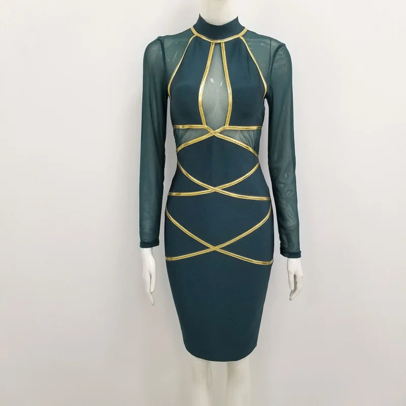 NOVANCE B2658 Dark Green Modern Fashion Woman Clothing Latest Women Clothing Girls' Party Casual Dresses Women Ladies