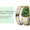 Classic Snake Shape Watch For Women Gold Silver Scaleable Bracelet Womens Watches Bling Diamonds Quartz Ladies Wristwatch