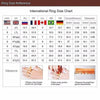 Elegant  Gold Color Hip Hop Ring for Women Fashion Inlaid Zircon Red Stones Wedding Rings Set Party Bridal Engagement Jewelry