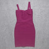 Quality Fuchsia Red Bandage Dress 2023 For Girl SweetHeart Mini Pencil Slim Dress Bodycon XL Purple Black White Party Vestidos
