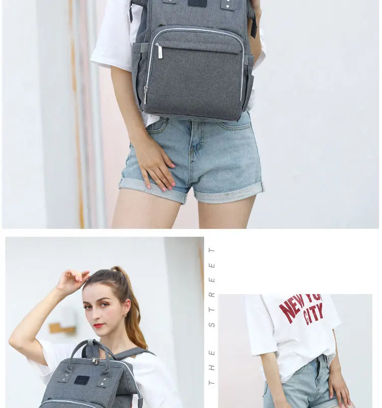 Nappy Backpack Bag Mummy Large Capacity Bag Mom Baby Multi-function Waterproof Outdoor Travel Diaper Bags For Baby Care