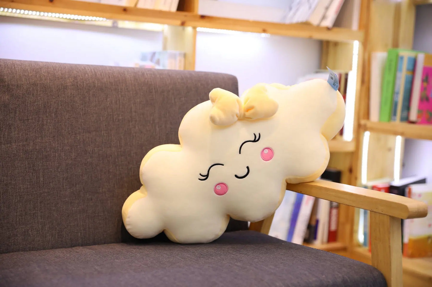 Giant New Style Kawaii Cloud Pillow Soft stuffed Cushion Lovey Smile Cloud Plush Toy For Child Baby Kid Girl lovely Gift