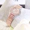 BS Women Watch Famous Luxury Brands Diamond Ladies Wrist Watches Female Small Wristwatch Rose Gold Watch Women Montre Femme 2022