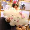 Giant New Style Kawaii Cloud Pillow Soft stuffed Cushion Lovey Smile Cloud Plush Toy For Child Baby Kid Girl lovely Gift