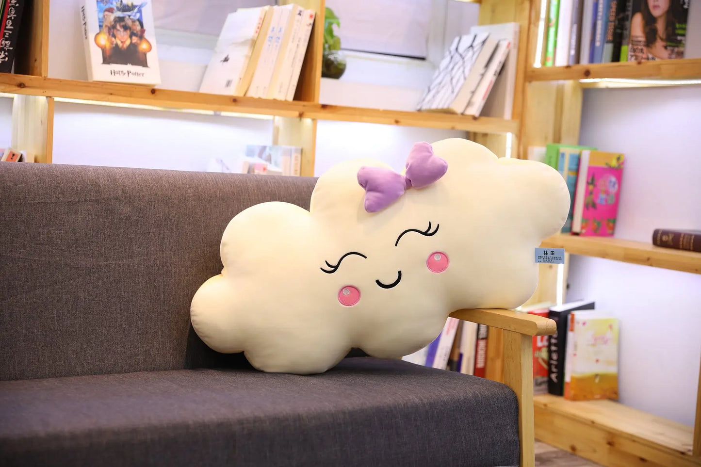 Giant New Style Kawaii Cloud Pillow Soft stuffed Cushion Lovey Smile Cloud Plush Toy For Child Baby Kid Girl lovely Gift
