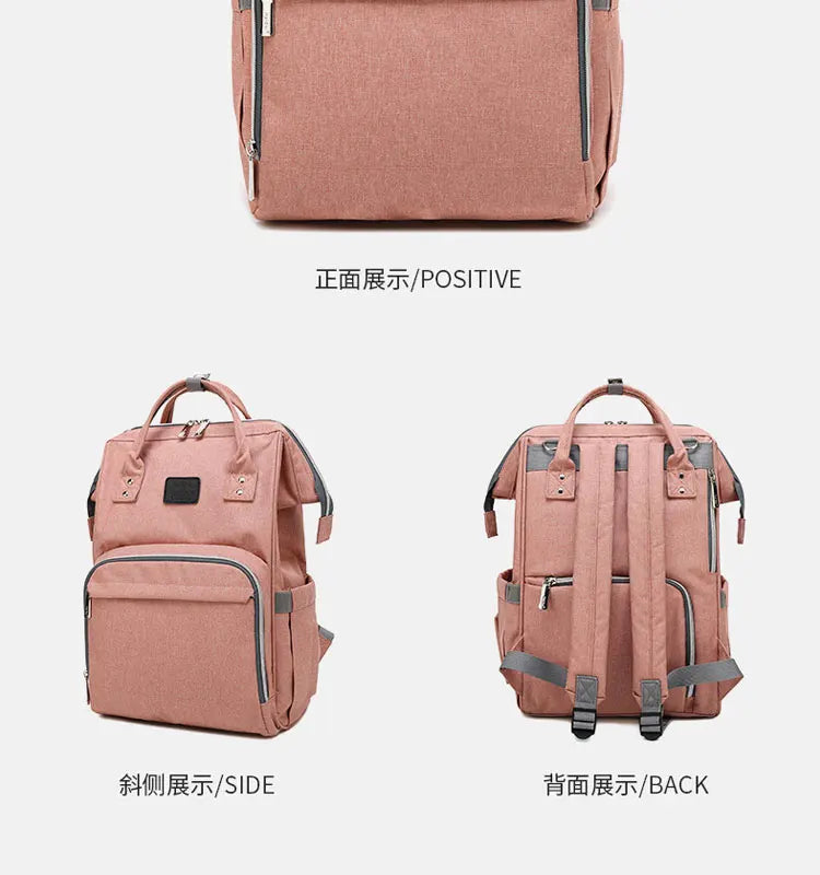 Nappy Backpack Bag Mummy Large Capacity Bag Mom Baby Multi-function Waterproof Outdoor Travel Diaper Bags For Baby Care