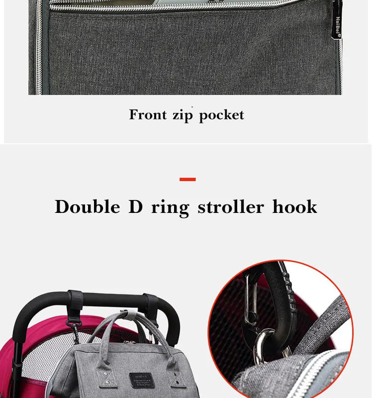 Nappy Backpack Bag Mummy Large Capacity Bag Mom Baby Multi-function Waterproof Outdoor Travel Diaper Bags For Baby Care
