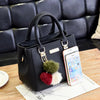 Yogodlns women beading pendant handbag ladies embossed shoulder bag ladies Messenger bag hairball bags high quality bag
