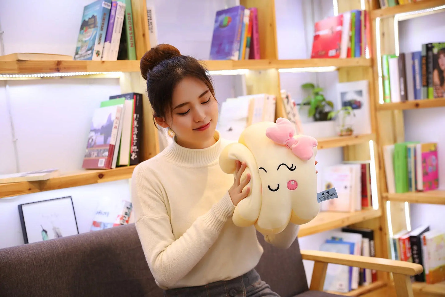 Giant New Style Kawaii Cloud Pillow Soft stuffed Cushion Lovey Smile Cloud Plush Toy For Child Baby Kid Girl lovely Gift