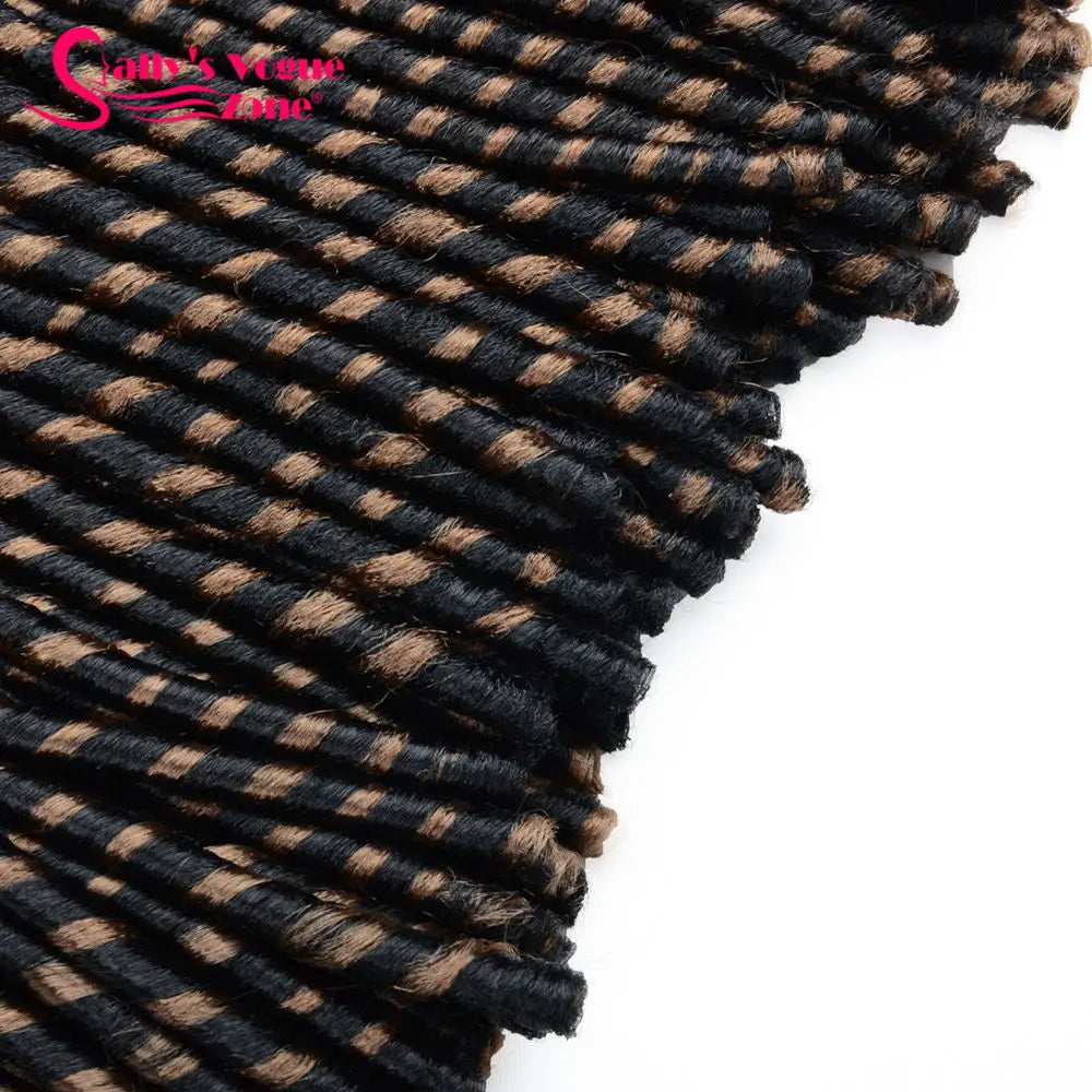 Sallyhair Synthetic Faux Locs 14inch 70g/pack Crochet Braiding Hair Extensions Afro Hairstyles Soft Dreadlock Crochet Braids