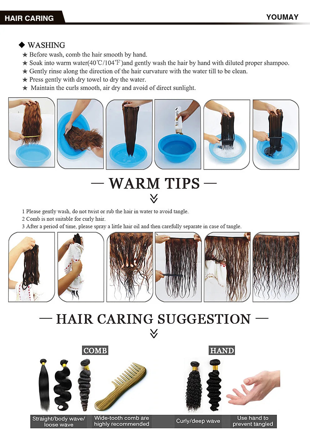 4B 4C Afro Kinky Curly Clip In Human Hair Extensions 100% Mongolian Virgin Hair Human Natural Black Clip Ins Afro Bundle YouMay