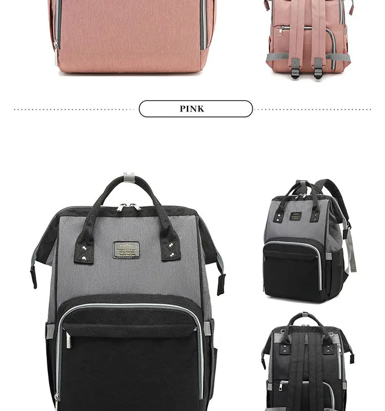Nappy Backpack Bag Mummy Large Capacity Bag Mom Baby Multi-function Waterproof Outdoor Travel Diaper Bags For Baby Care