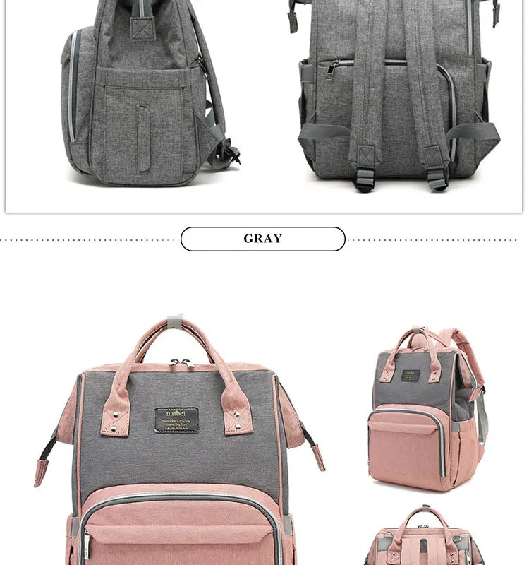 Nappy Backpack Bag Mummy Large Capacity Bag Mom Baby Multi-function Waterproof Outdoor Travel Diaper Bags For Baby Care