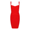 Quality Fuchsia Red Bandage Dress 2023 For Girl SweetHeart Mini Pencil Slim Dress Bodycon XL Purple Black White Party Vestidos