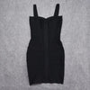 Quality Fuchsia Red Bandage Dress 2023 For Girl SweetHeart Mini Pencil Slim Dress Bodycon XL Purple Black White Party Vestidos