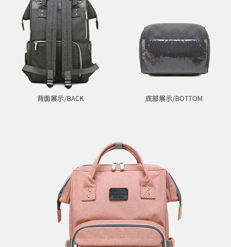 Nappy Backpack Bag Mummy Large Capacity Bag Mom Baby Multi-function Waterproof Outdoor Travel Diaper Bags For Baby Care