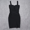 Quality Fuchsia Red Bandage Dress 2023 For Girl SweetHeart Mini Pencil Slim Dress Bodycon XL Purple Black White Party Vestidos
