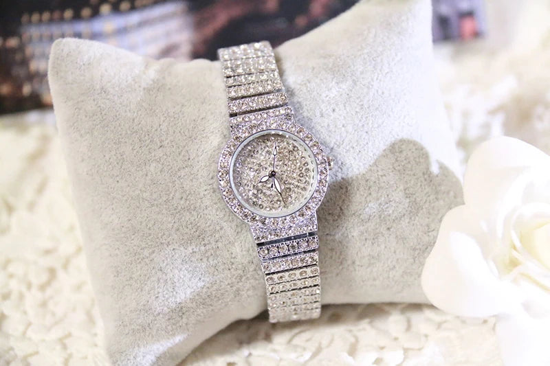 BS Women Watch Famous Luxury Brands Diamond Ladies Wrist Watches Female Small Wristwatch Rose Gold Watch Women Montre Femme 2022