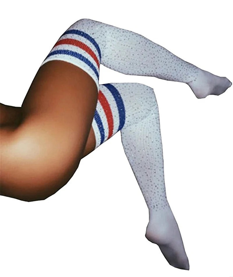 Women Diamonds Soft Knit Over Knee Thigh-High Winter Warm Long socks thigh high socks ingerie