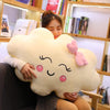 Giant New Style Kawaii Cloud Pillow Soft stuffed Cushion Lovey Smile Cloud Plush Toy For Child Baby Kid Girl lovely Gift