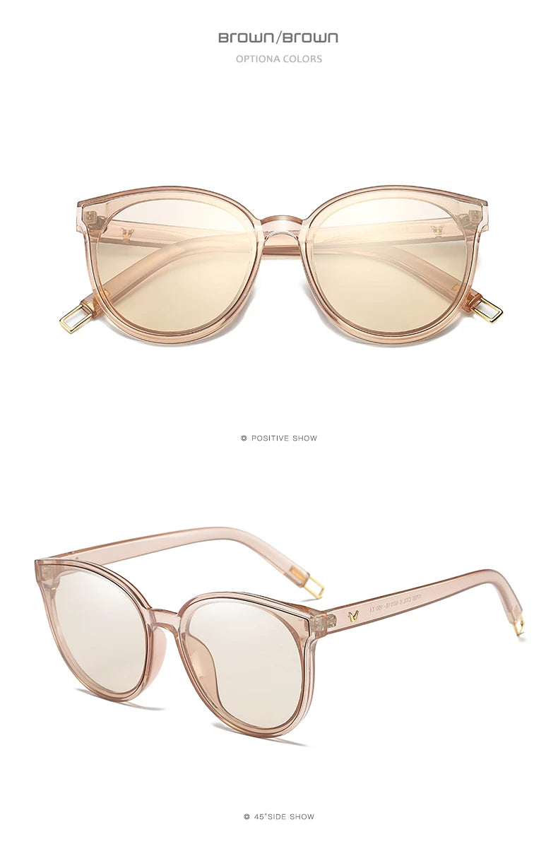 Stylish cat eye sunglasses Woman Color Luxury popular Sunglasses Men Woman  Twin Beam Oversized Sun Glasses Oculos De Sol UV400