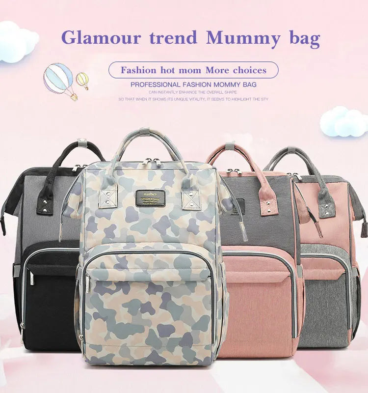 Nappy Backpack Bag Mummy Large Capacity Bag Mom Baby Multi-function Waterproof Outdoor Travel Diaper Bags For Baby Care