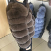 Maomaokong 2025 Natural Real Fox Fur Coat Women Winter Warm Luxury Fur Jacket Detachable Long Sleeves Female Vest Furry Coats