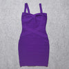 Quality Fuchsia Red Bandage Dress 2023 For Girl SweetHeart Mini Pencil Slim Dress Bodycon XL Purple Black White Party Vestidos