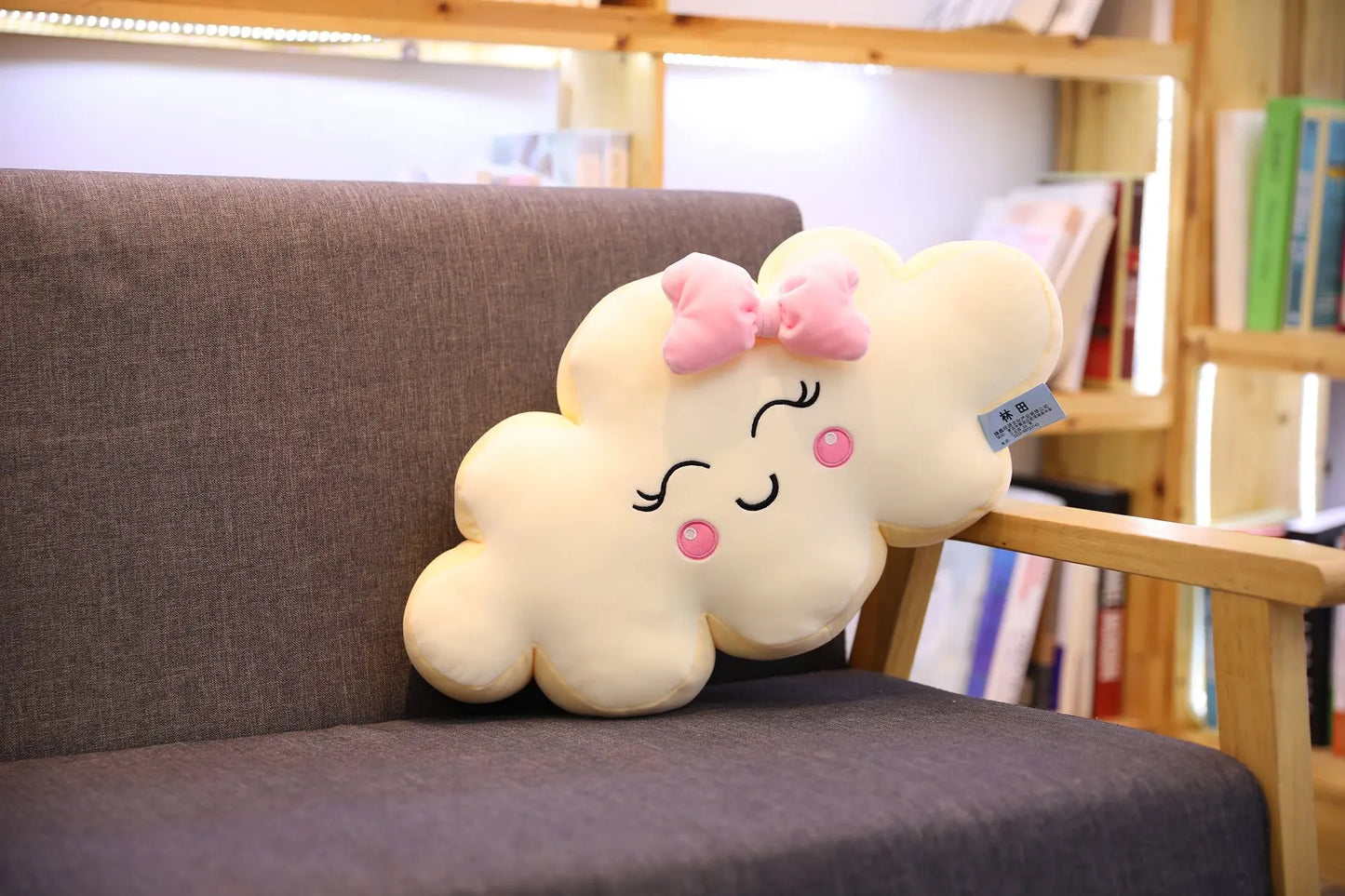 Giant New Style Kawaii Cloud Pillow Soft stuffed Cushion Lovey Smile Cloud Plush Toy For Child Baby Kid Girl lovely Gift