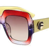 Luxury Italy Brand Oversized Square Sunglasses Women Retro Brand Designer Big Frame Sun Glasses Female Green Red Oculos 1159R