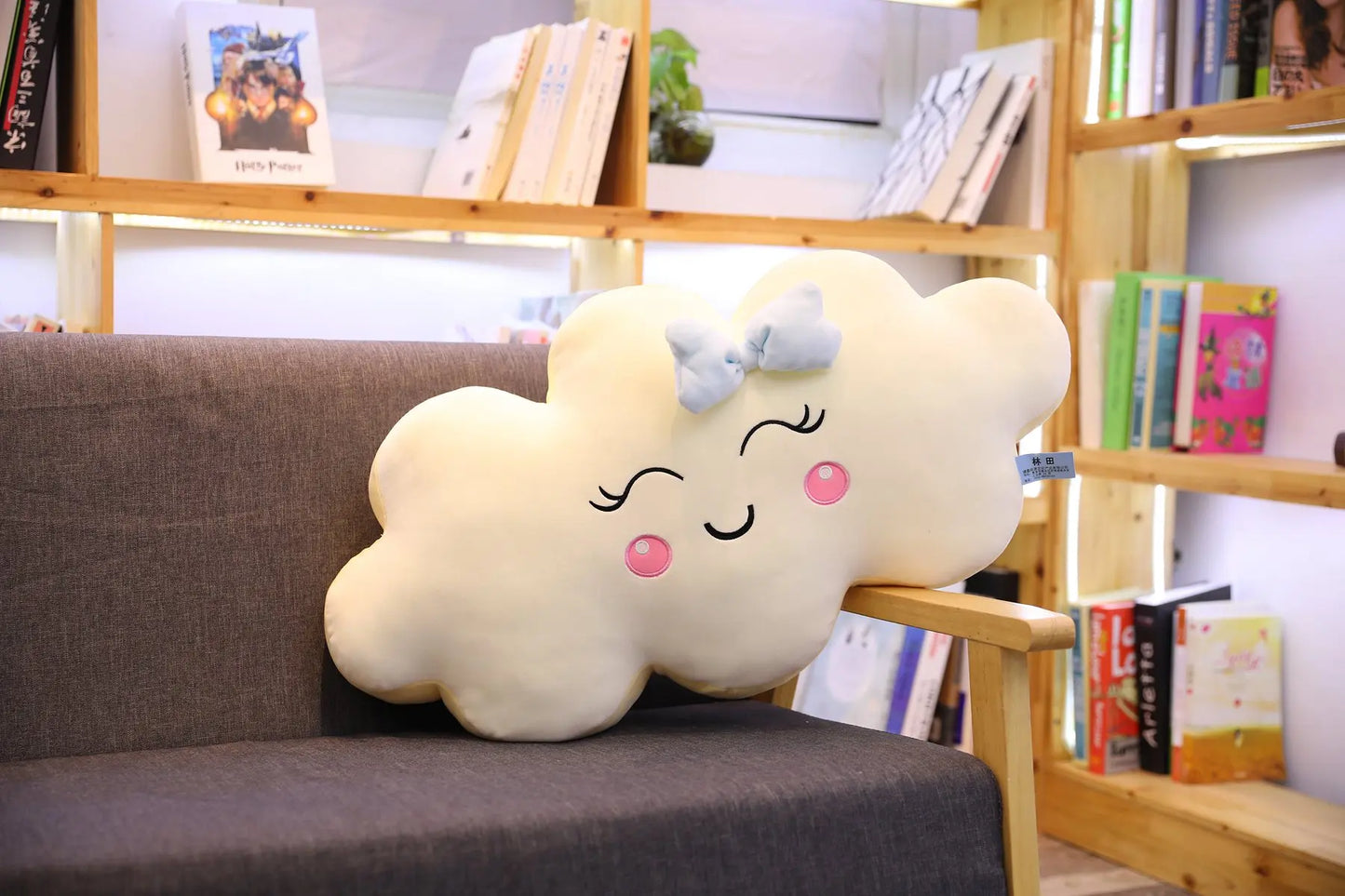 Giant New Style Kawaii Cloud Pillow Soft stuffed Cushion Lovey Smile Cloud Plush Toy For Child Baby Kid Girl lovely Gift