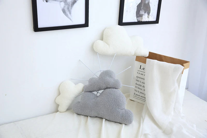 Cute 3 Sizes Cloud Shaped Pillow Cushion Stuffed Plush Toy Bedding Baby room Home Decoration Gift