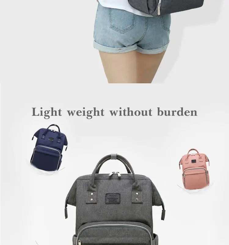 Nappy Backpack Bag Mummy Large Capacity Bag Mom Baby Multi-function Waterproof Outdoor Travel Diaper Bags For Baby Care