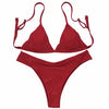 Cikini-Brazilian bikini set for women, sexy swimsuit, push up, beach clothing, summer