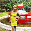 Quality Fuchsia Red Bandage Dress 2023 For Girl SweetHeart Mini Pencil Slim Dress Bodycon XL Purple Black White Party Vestidos