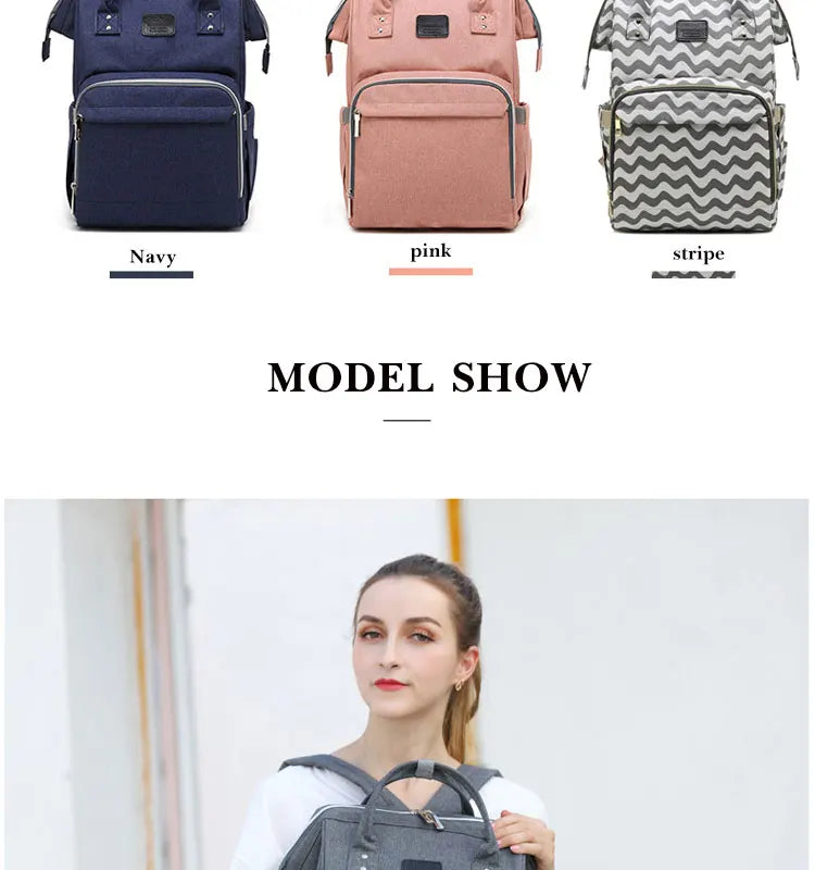 Nappy Backpack Bag Mummy Large Capacity Bag Mom Baby Multi-function Waterproof Outdoor Travel Diaper Bags For Baby Care