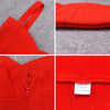 Quality Fuchsia Red Bandage Dress 2023 For Girl SweetHeart Mini Pencil Slim Dress Bodycon XL Purple Black White Party Vestidos