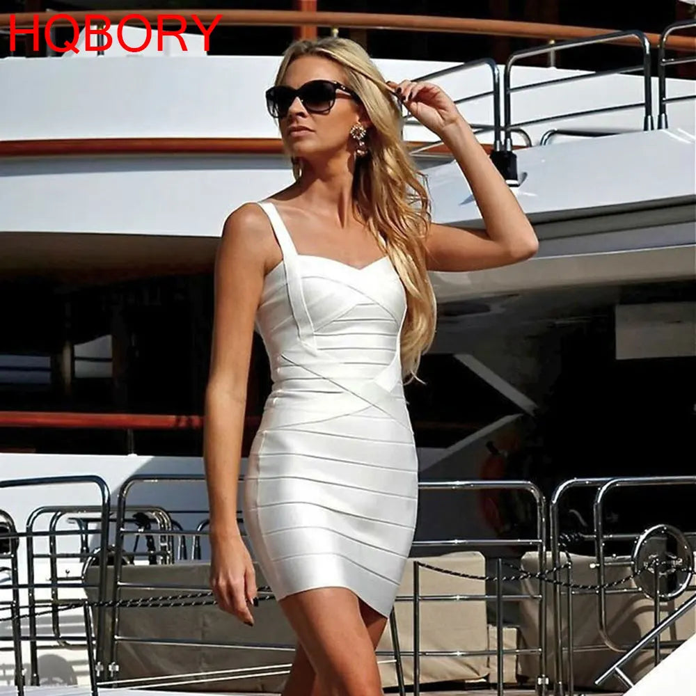 Quality Fuchsia Red Bandage Dress 2023 For Girl SweetHeart Mini Pencil Slim Dress Bodycon XL Purple Black White Party Vestidos