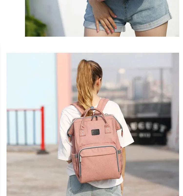 Nappy Backpack Bag Mummy Large Capacity Bag Mom Baby Multi-function Waterproof Outdoor Travel Diaper Bags For Baby Care