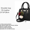 Yogodlns women beading pendant handbag ladies embossed shoulder bag ladies Messenger bag hairball bags high quality bag