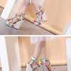 Eilyken Designer Buckle Strap Platform Wedges Women's Sandals Fashion Silk Open Toe High Heels Banquet Party Shoes