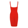 Quality Fuchsia Red Bandage Dress 2023 For Girl SweetHeart Mini Pencil Slim Dress Bodycon XL Purple Black White Party Vestidos