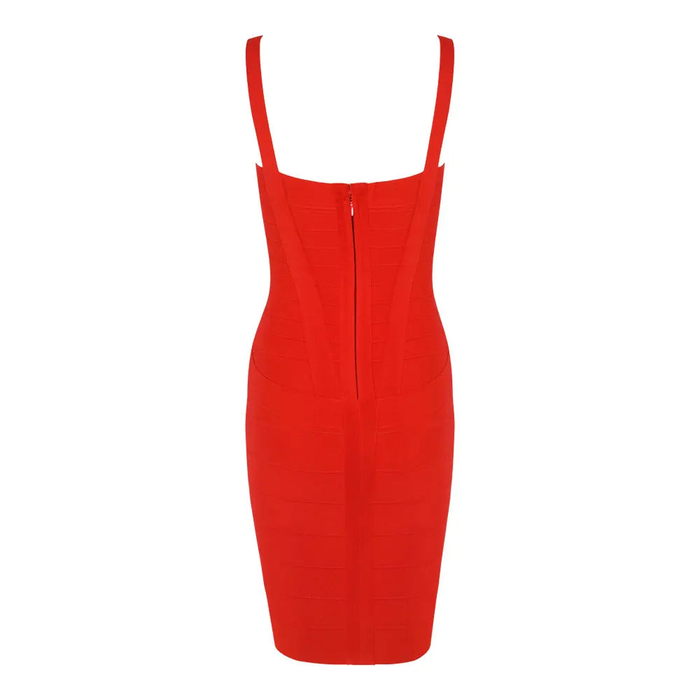 Quality Fuchsia Red Bandage Dress 2023 For Girl SweetHeart Mini Pencil Slim Dress Bodycon XL Purple Black White Party Vestidos